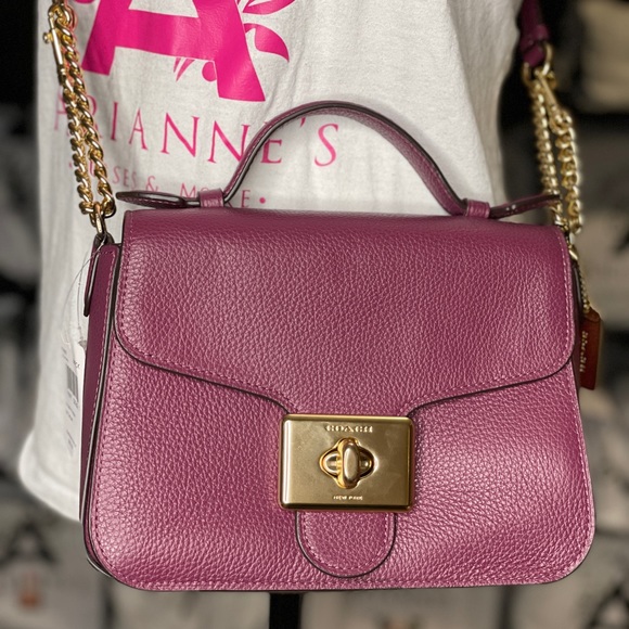 COACH Leather Cassidy Top Handle - Picture 3 of 16